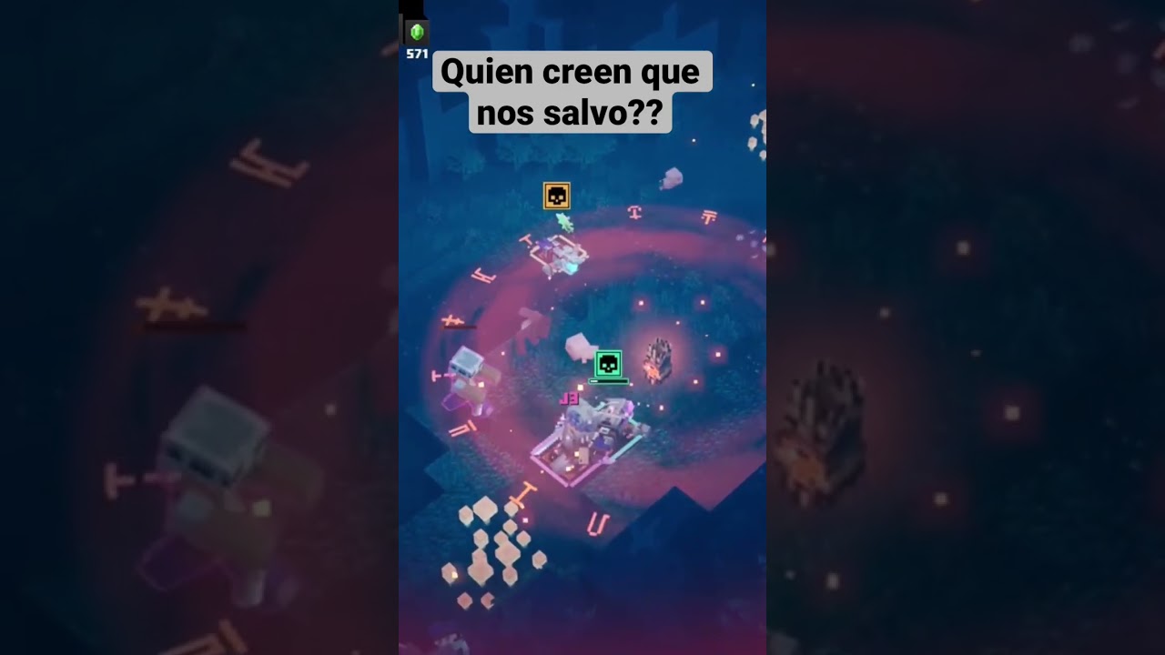 Mira quien nos salvo 🚨y nos revivi&oacute; en minecraft 🚑 Dungeons en el bosque de los creepers