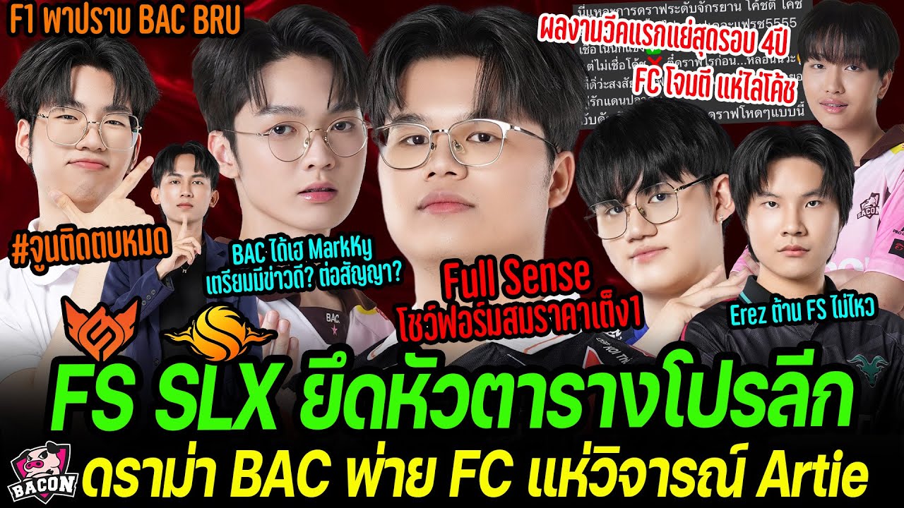 FS SLX ยึดหัวตารางโปรลีก | ดราม่า BAC ! FC แห่วิจารณ์โค้ช Artie ดราฟต์แย่ |อนาคต MarkKy อยู่หรือไป?