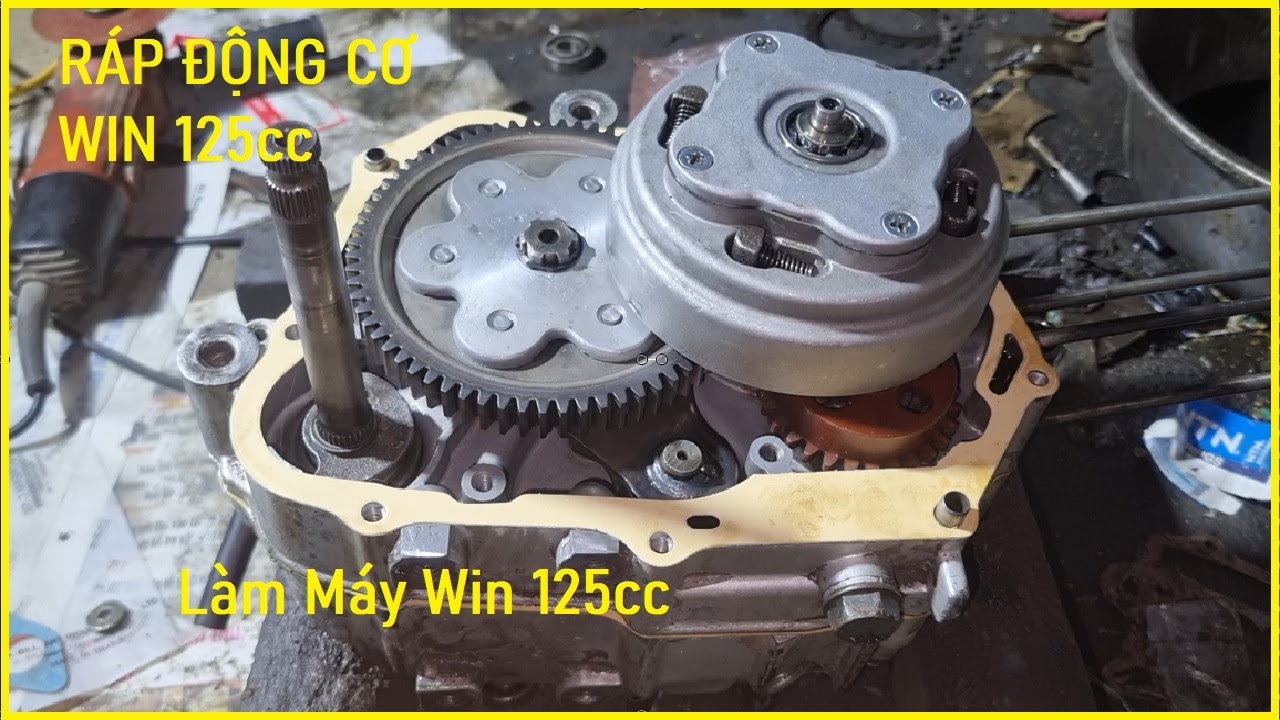 Ráp Máy Động Cơ Xe Win 125cc