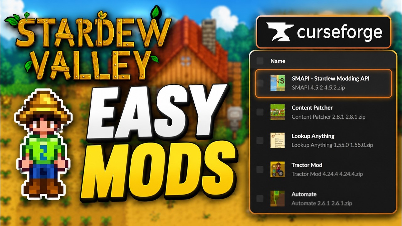 How to Install Stardew Valley Mods with CurseForge | Complete Beginner Guide