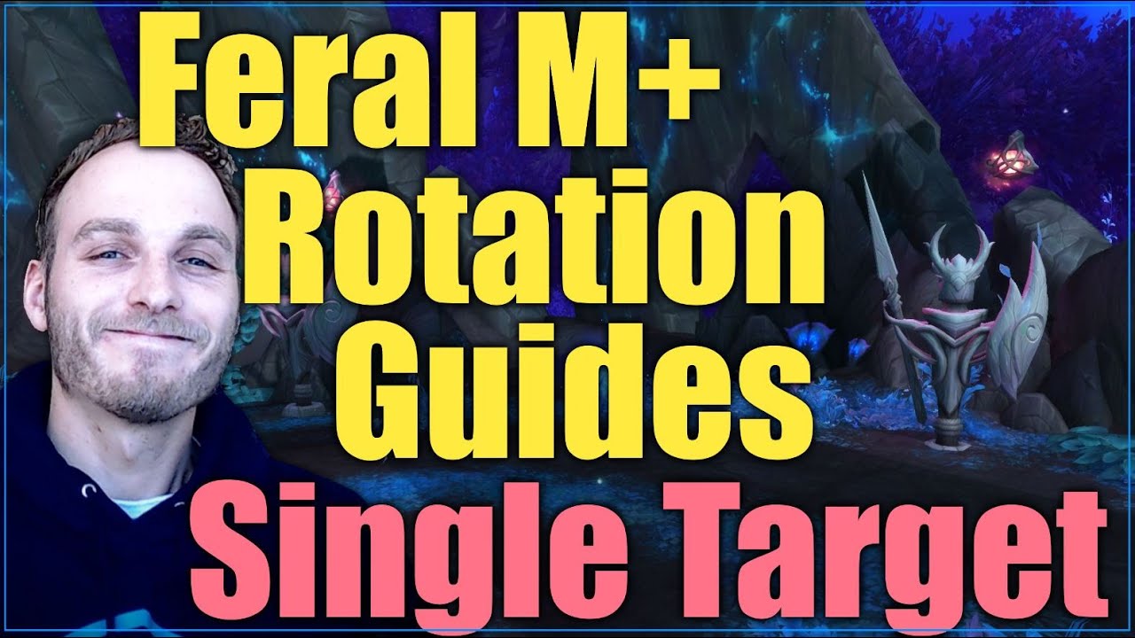 WoW Shadowlands: Feral M+ Rotation Guides - Single Target BT + No BT - Psybearslat