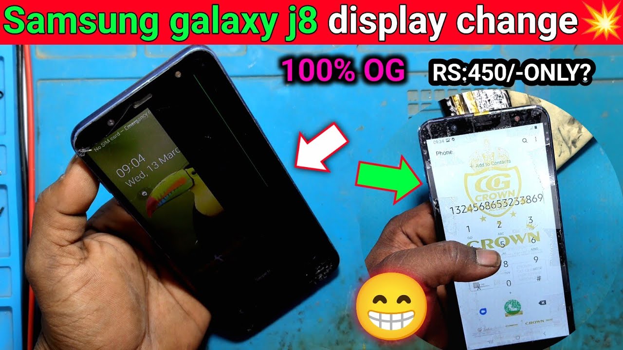 Samsung galaxy j8 display change ✅ how to change touch screen Samsung galaxy j8 | Samsung display 💥