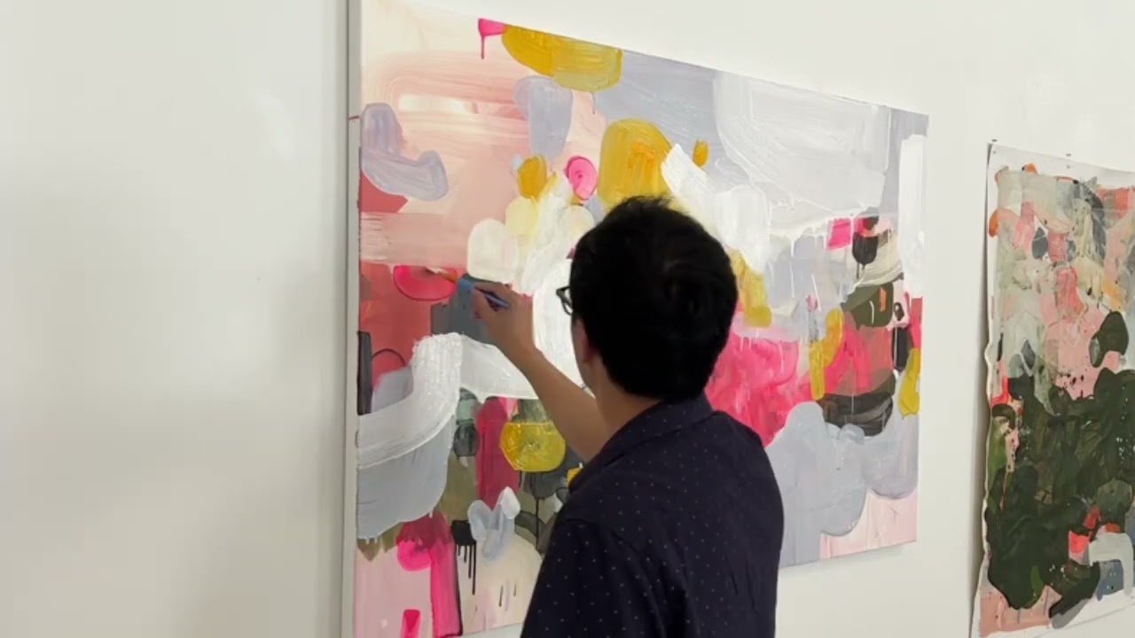 Painting in my new studio for the first time