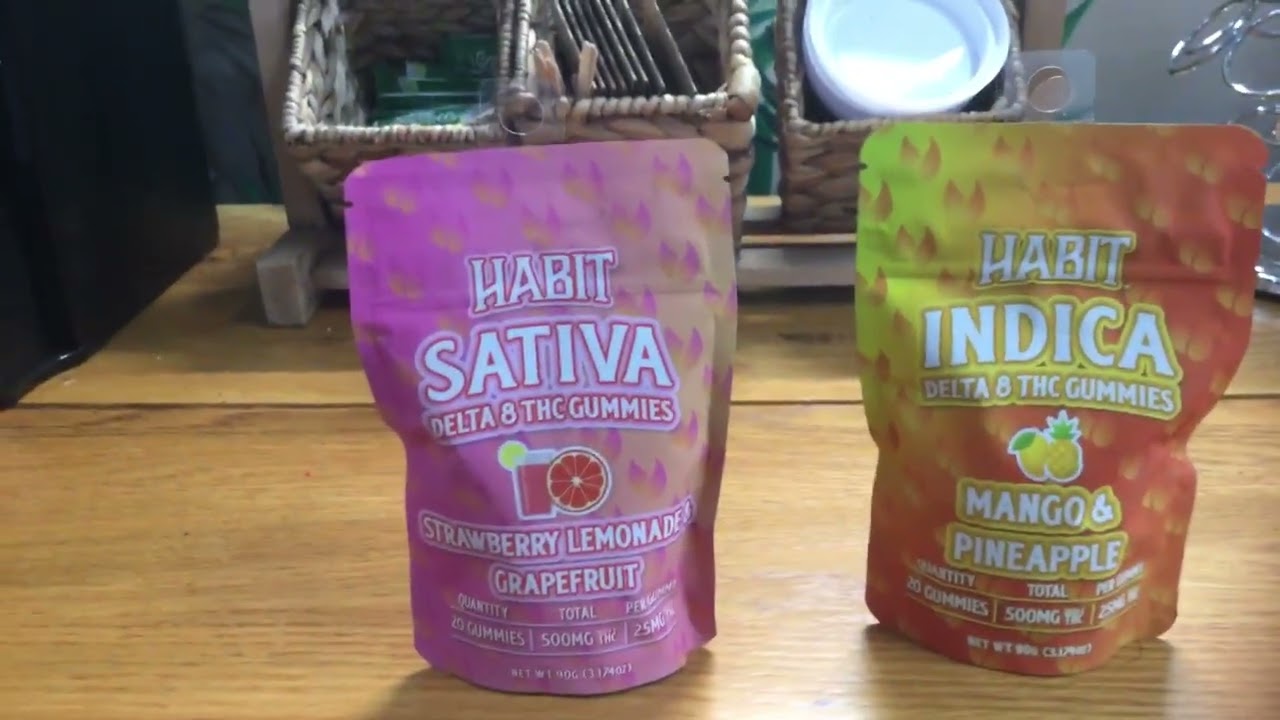 new product spotlight Habit CBD Delta 8 25mg sativa and indica gummies