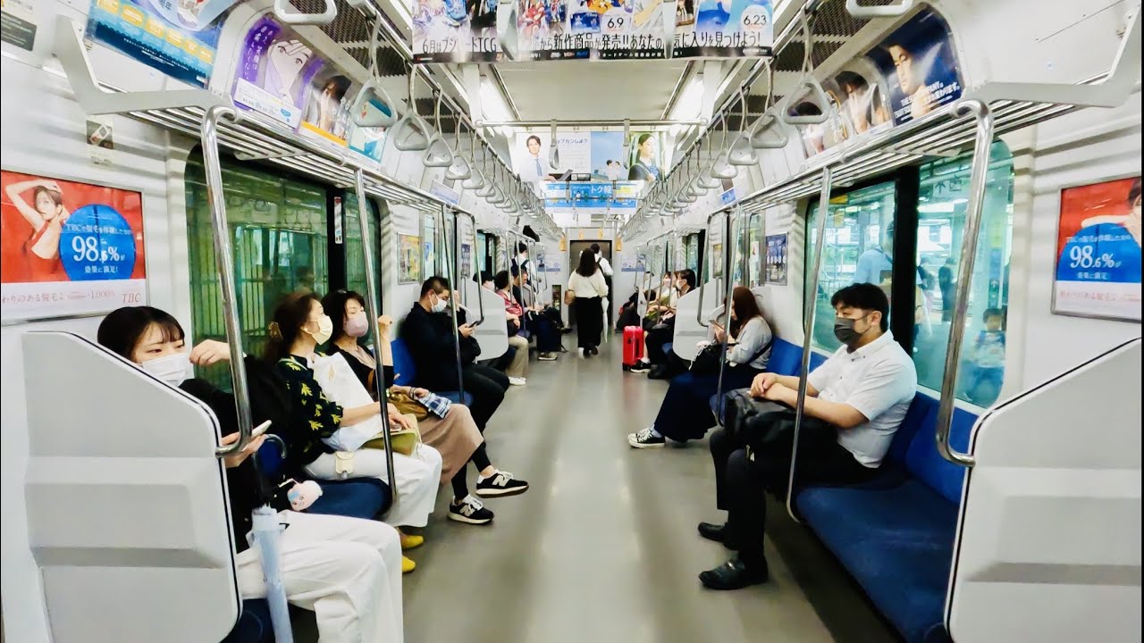 Inside JR Joban Line Train  常磐線の電車内