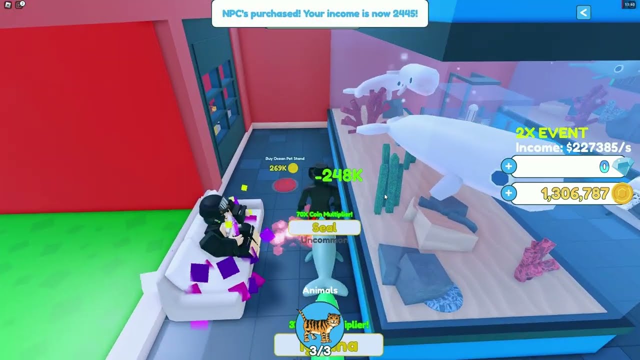 [2X💸] Pet Shelter Tycoon! #roblox #rowdeez