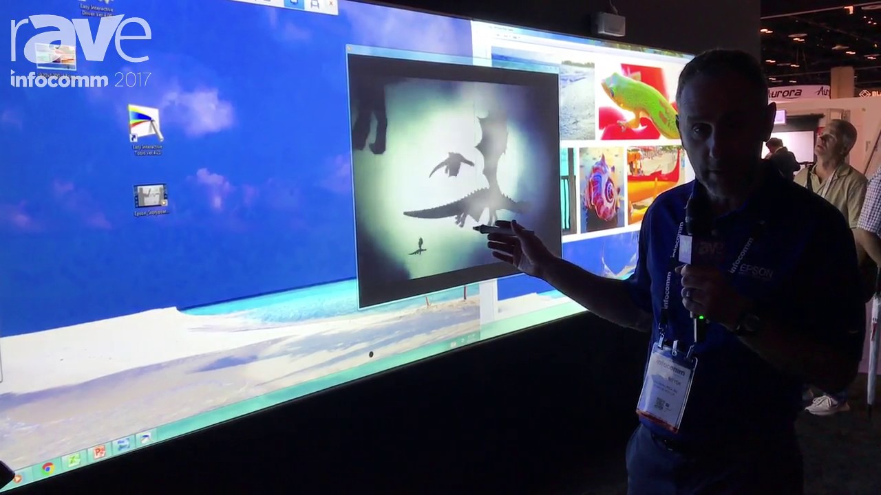 InfoComm 2017: Epson Exhibits BrightLink Pro 1470Ui Ultra Short Throw Laser Interactive Projector