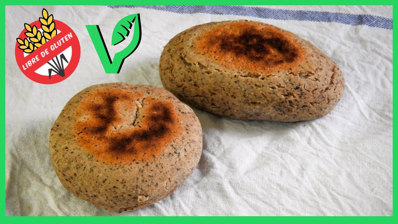 PAN sin gluten SIN HORNO sin levadura sin huevo sin leche (pan de sartén sin TACC vegano)