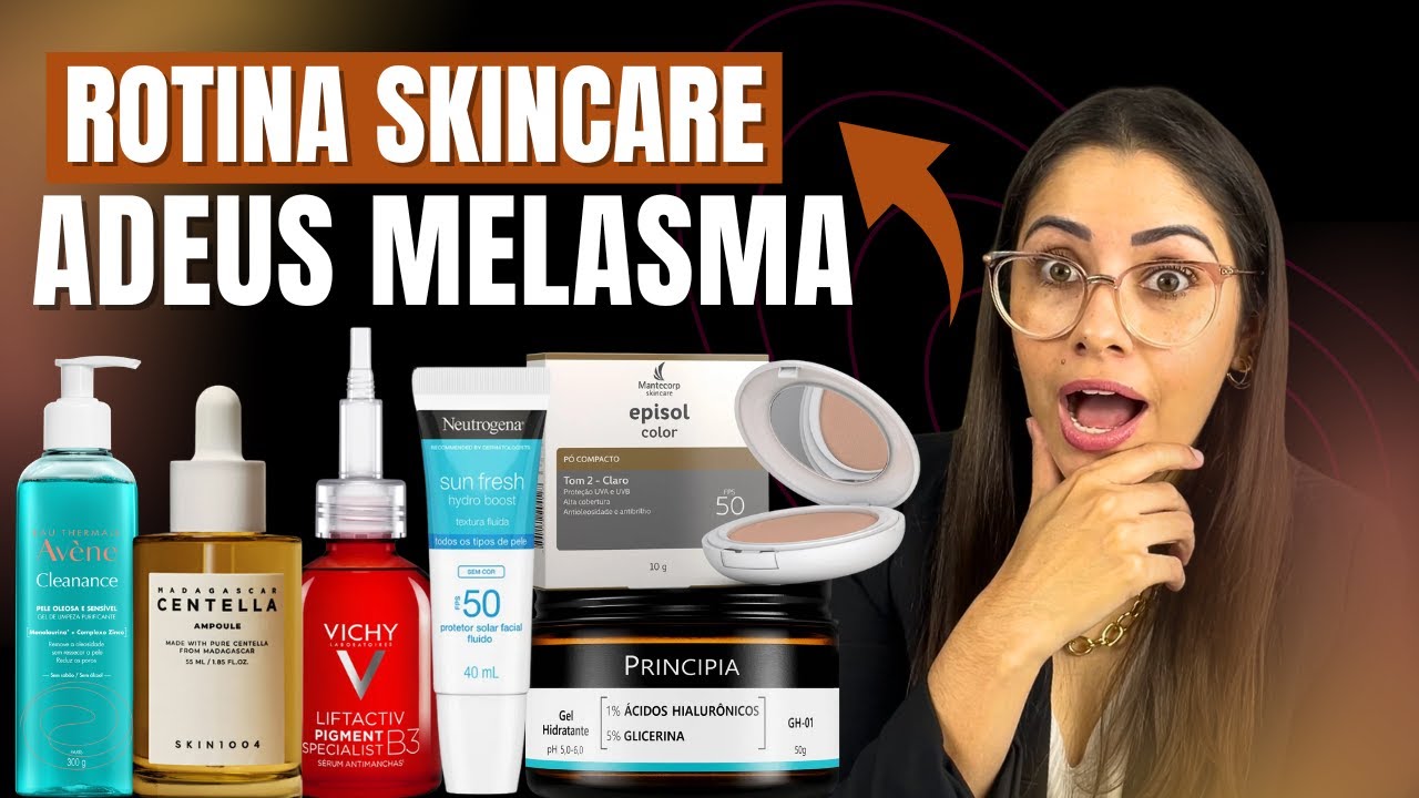 Minha Rotina COMPLETA contra o Melasma | Skincare Diurno que me fez ESQUECER o Melasma!