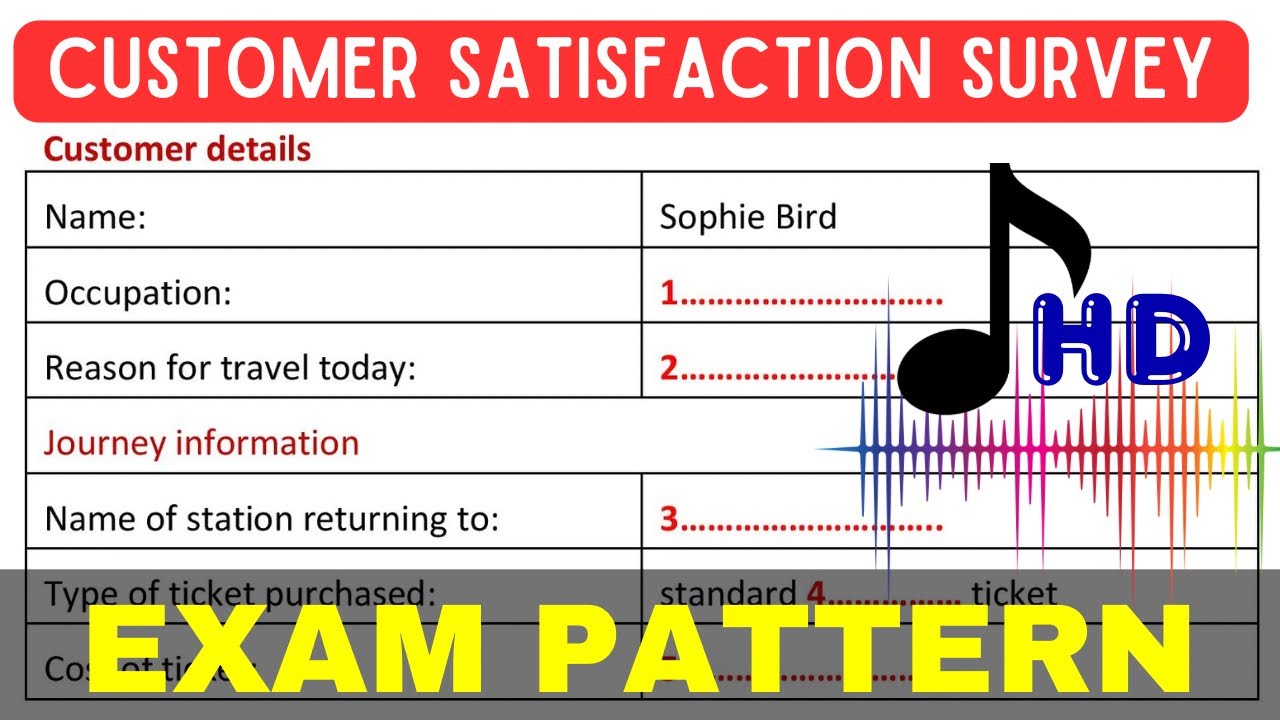 Customer Satisfaction Survey ielts listening test