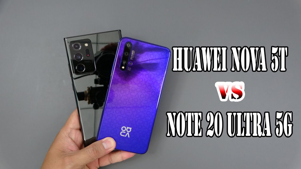 Samsung Galaxy Note20 Ultra 5G vs Huawei nova 5T | SpeedTest and Camera comparison