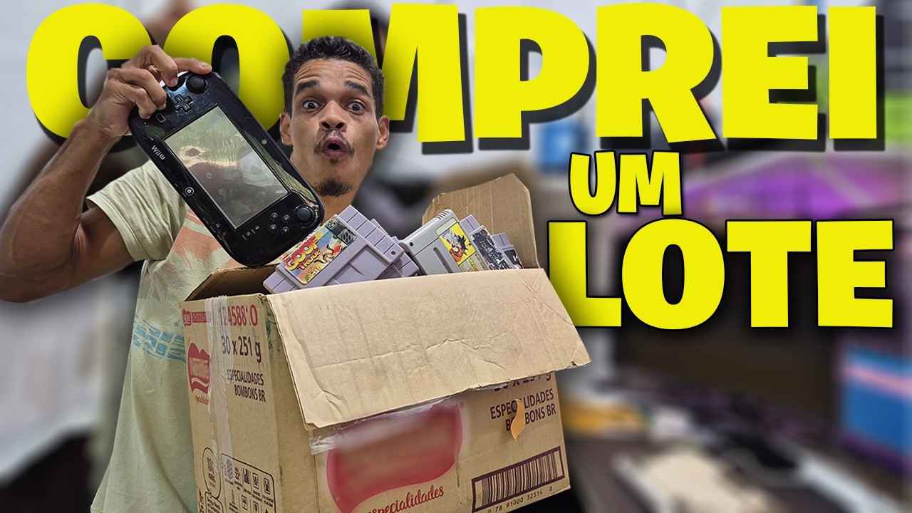 COMPREI UM LOTE E GAMES  E UM INSCRITO, 12KG NA CAIXA, SERA QUE VEIO TUDO CERTO ? !
