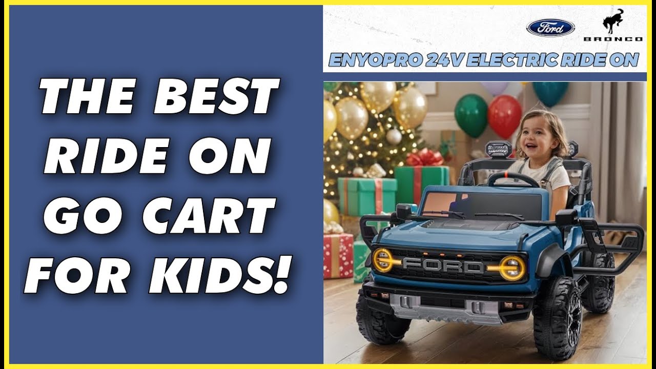 Kids Electric Truck Ride On Car Ford Bronco Raptor ENYOPRO 24V Review: 2 Seater Remote & Bluetooth!