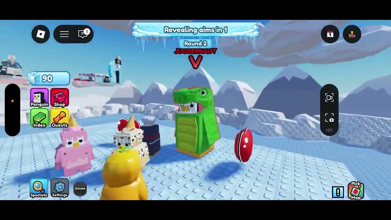 Playing knockout in Roblox 