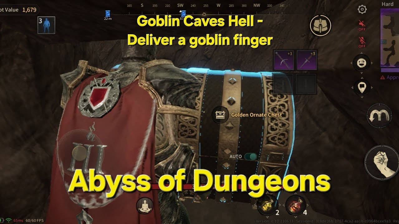 Abyss of Dungeons - Deliver a Goblin Finger Quest from Goblin Caves Hell - Grimace