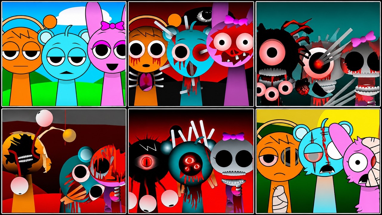 Incredibox Sprunki | Oren, Sky & Pinki ALL PHASES 🔥 (1&ndash;777)