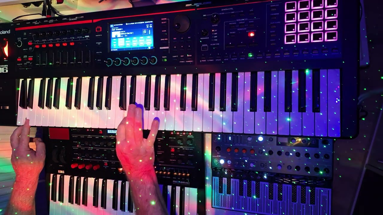 Roland Fantom 06, Korg Modwave MK2, Arturia Microfreak, Song Mercury