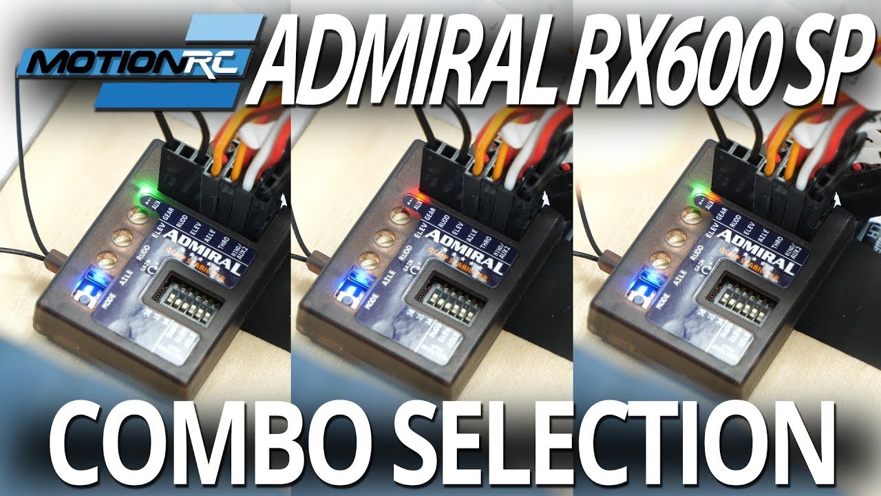 Выбор комплекта — Admiral RX600SP Stability Plus Gyro — Motion RC