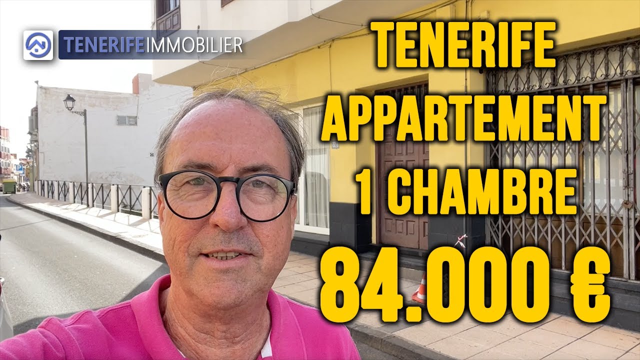 Tenerife - Visite appartement 1 chambre 84 000 La Victoria