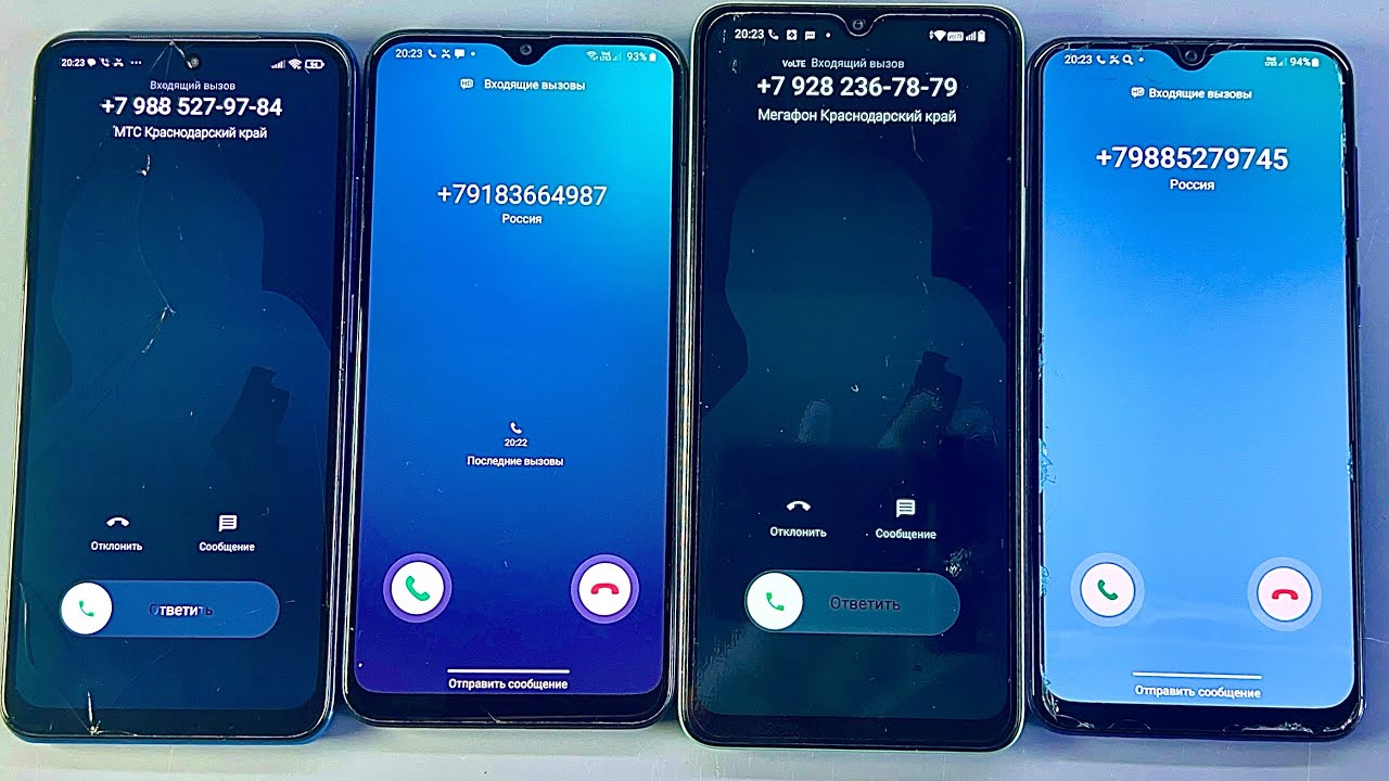 Incoming call & Samsung Galaxy A30s & Redmi A3x & Samsung Galaxy A20& Redmi Note 10S