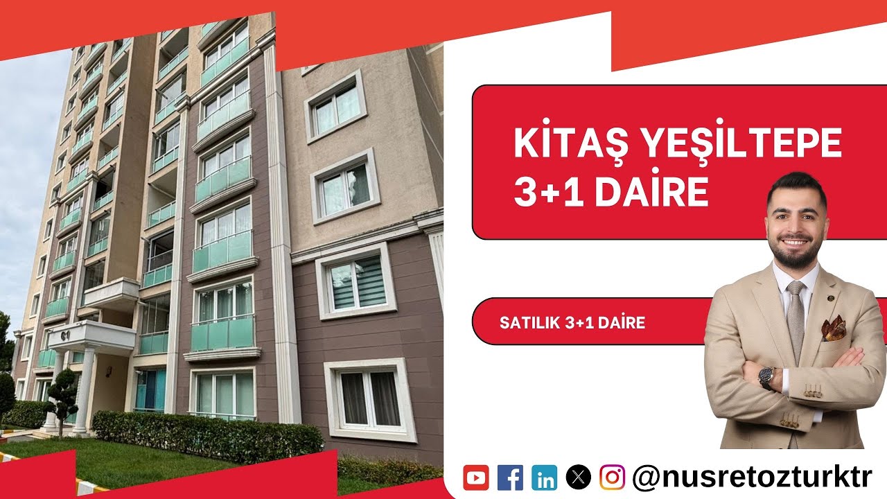 İSTANBUL MALTEPE KİPTAŞ YEŞİLTEPE SİTESİNDE  3+1 DAİRE TANITIMI