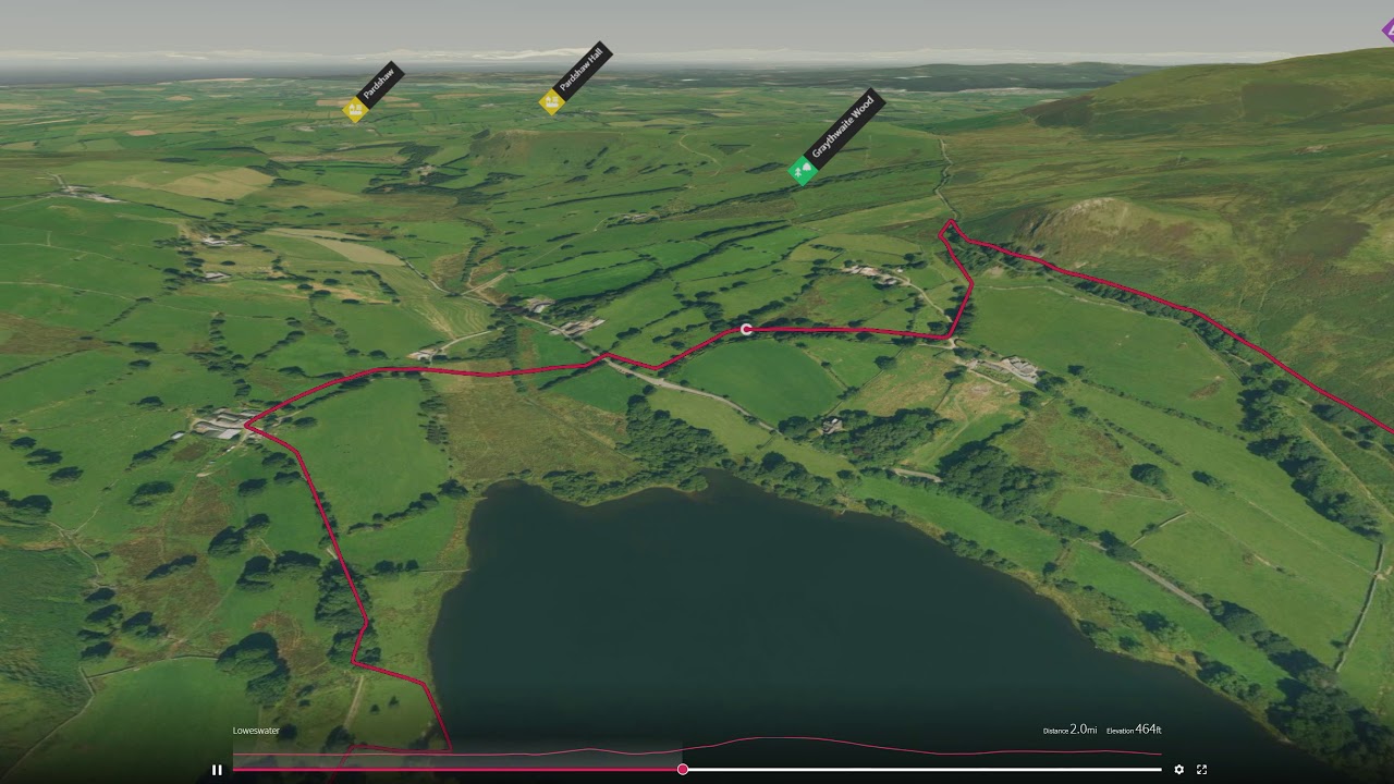 Loweswater (Western Lake District) - 3D fly-through