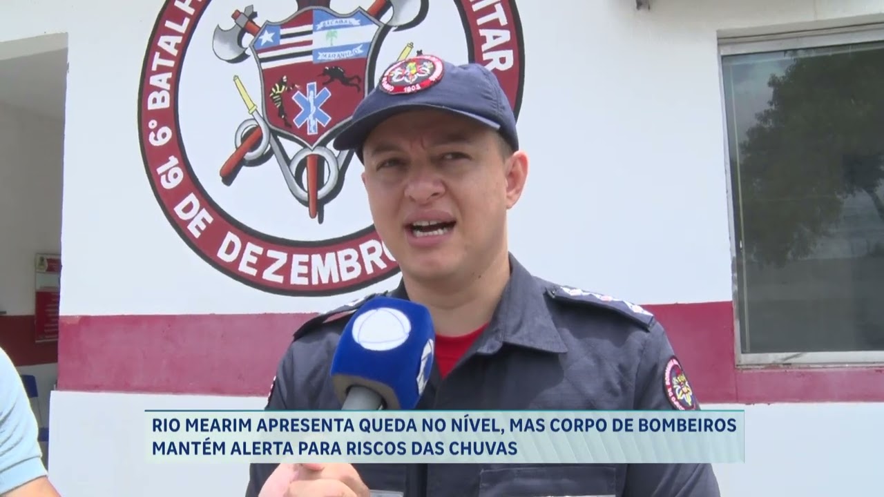 RIO MEARIM APRESENTA QUEDA NO NÍVEL, MAS CORPO DE BOMBEIROS MANTÉM ALERTA PARA RISCOS DAS CHU