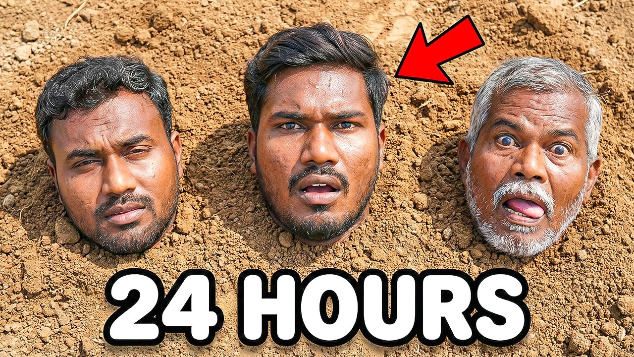 BURIED ALIVE 24 HOUR CHALLENGE | SCARIEST 24 Hours of Our Lives
