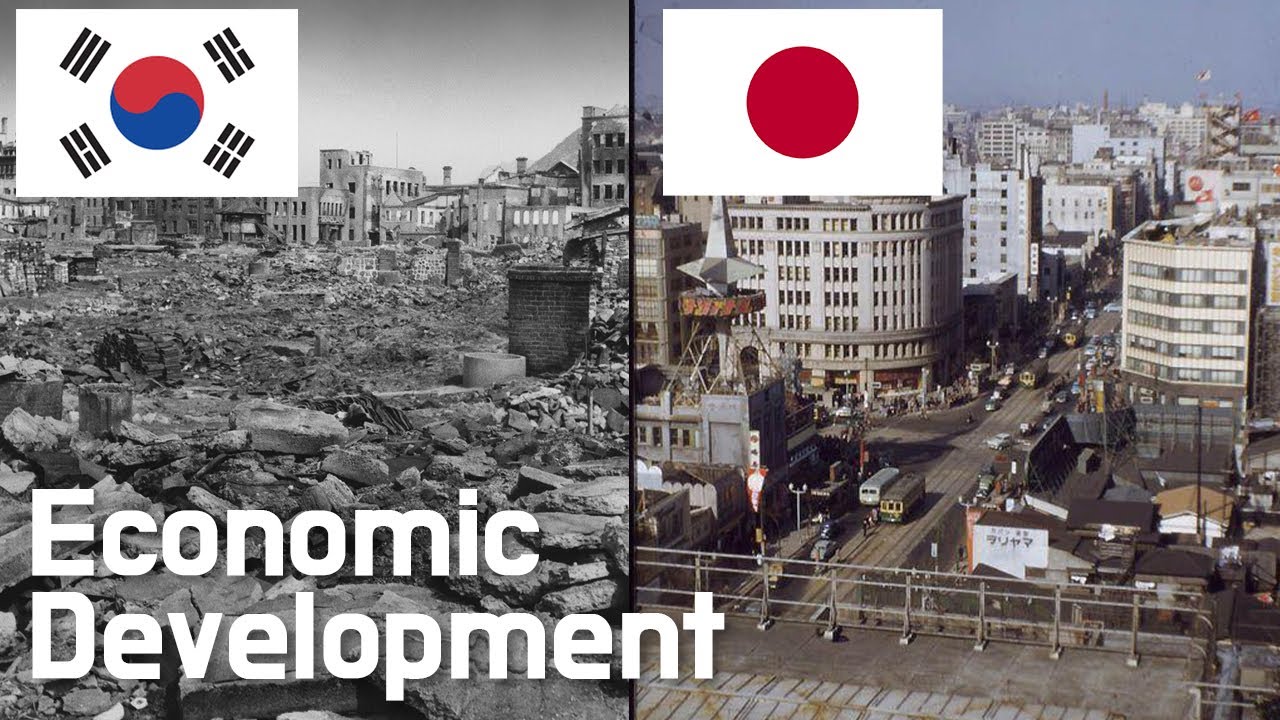 한국 일본 발전과정 과거~현재(1950~2020) | South Korea vs Japan Economic Development Comparison