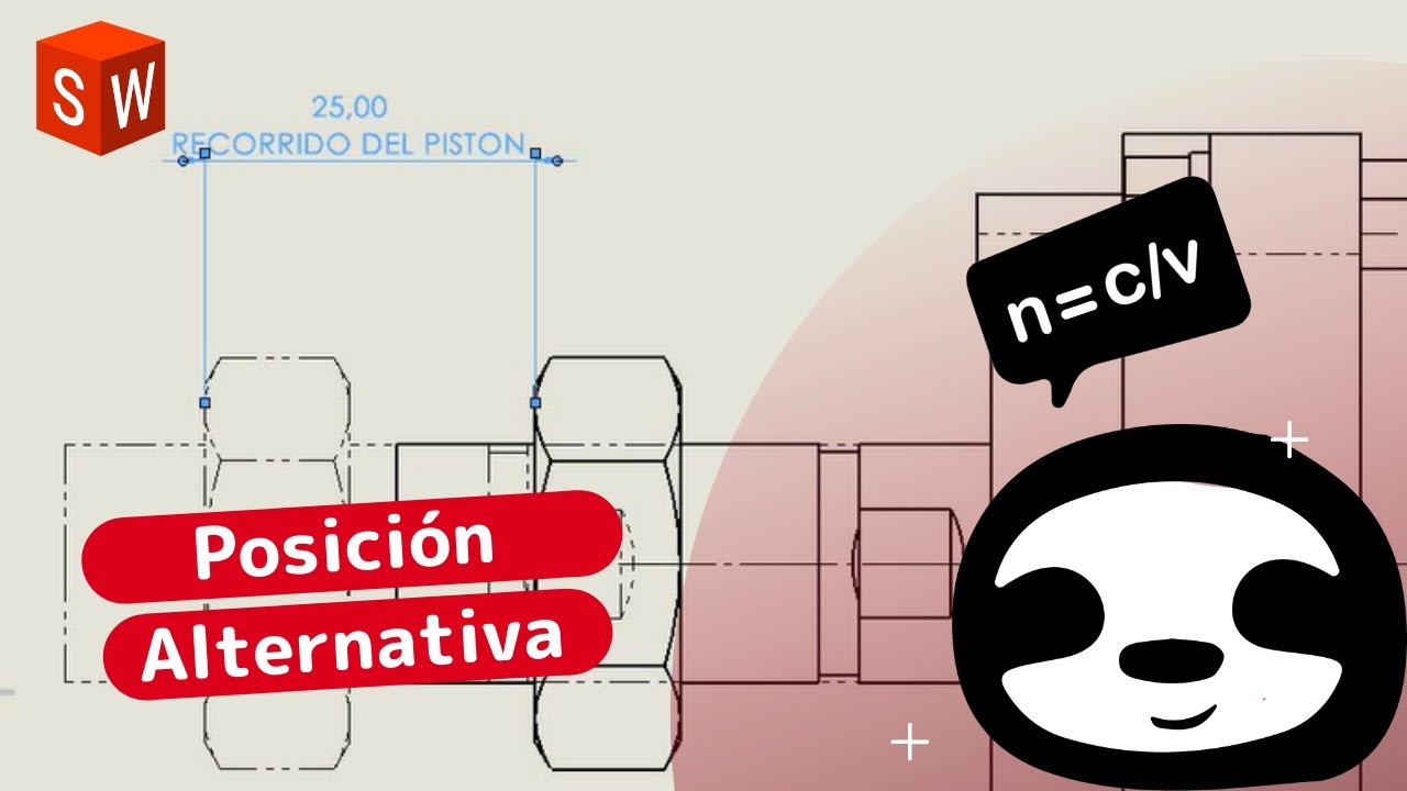 Vista de posición alternativa en Solidworks - Indica movimiento en tus dibujos 2D
