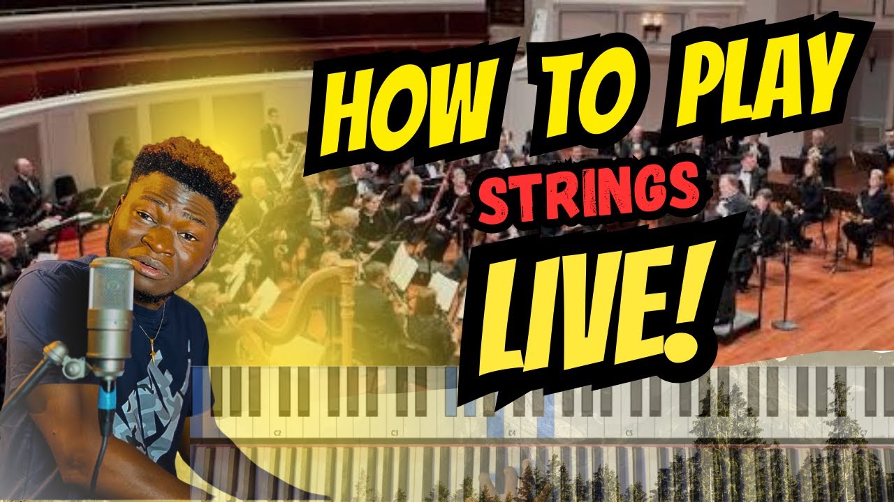 PIANO TUTORIAL || TIPS ON HOW TO PLAY STRINGS LIVE AS AN AUX PLAYER IN CONCERTS, GIGS AND CHURCH