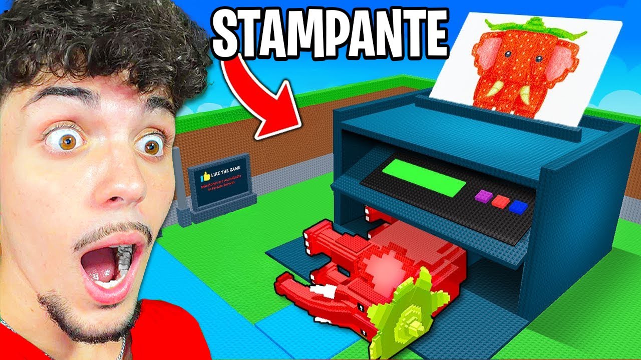 HO SBLOCCATO UNA VERA STAMPANTE di BRAINROT FUNZIONANTE su STELA A BRAINROT! (Disegni in realtà!)