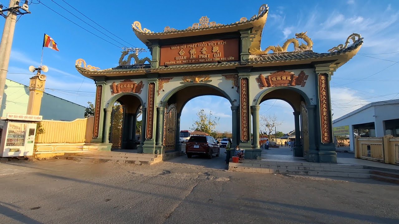 Buổi Chiều Chùa Quan Âm Phật Đài Mẹ Nam Hải Bạc Liêu