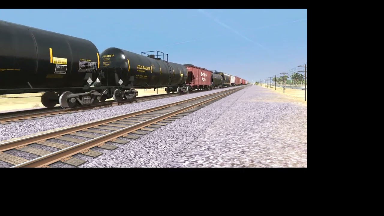 SP 7524 Entering Mojave, California