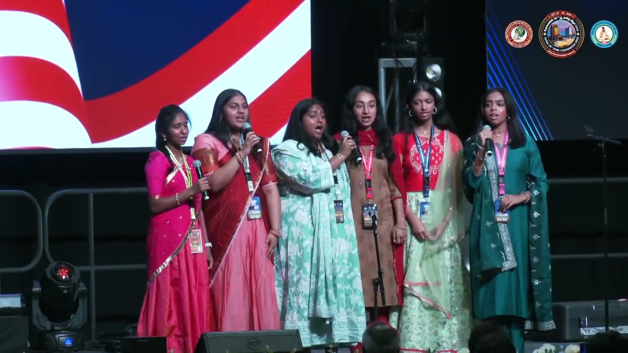 Thamizh Thai Vaazhthu & US National Anthem | FeTNA 38th Convention - Day 3 | Raleigh