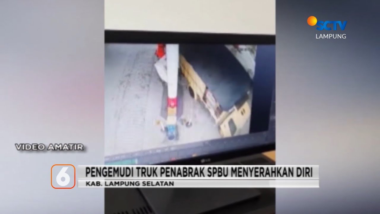 Pengemudi Truk Penabrak SPBU Menyerahkan Diri | Liputan 6 Lampung