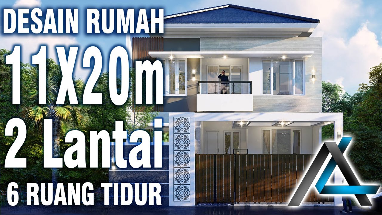 DESAIN RUMAH 11.1 X 20 meter I Pluit Jakarta Utara– DESAIN RUMAH TROPIS MODERN