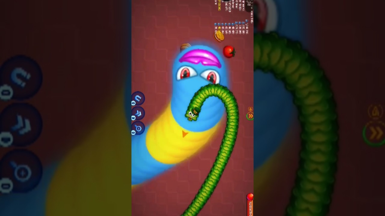 🤯🐍Worms Zone Snake Game | Magic Slither Snake | magic game play| #wormszone #shorts #gaming