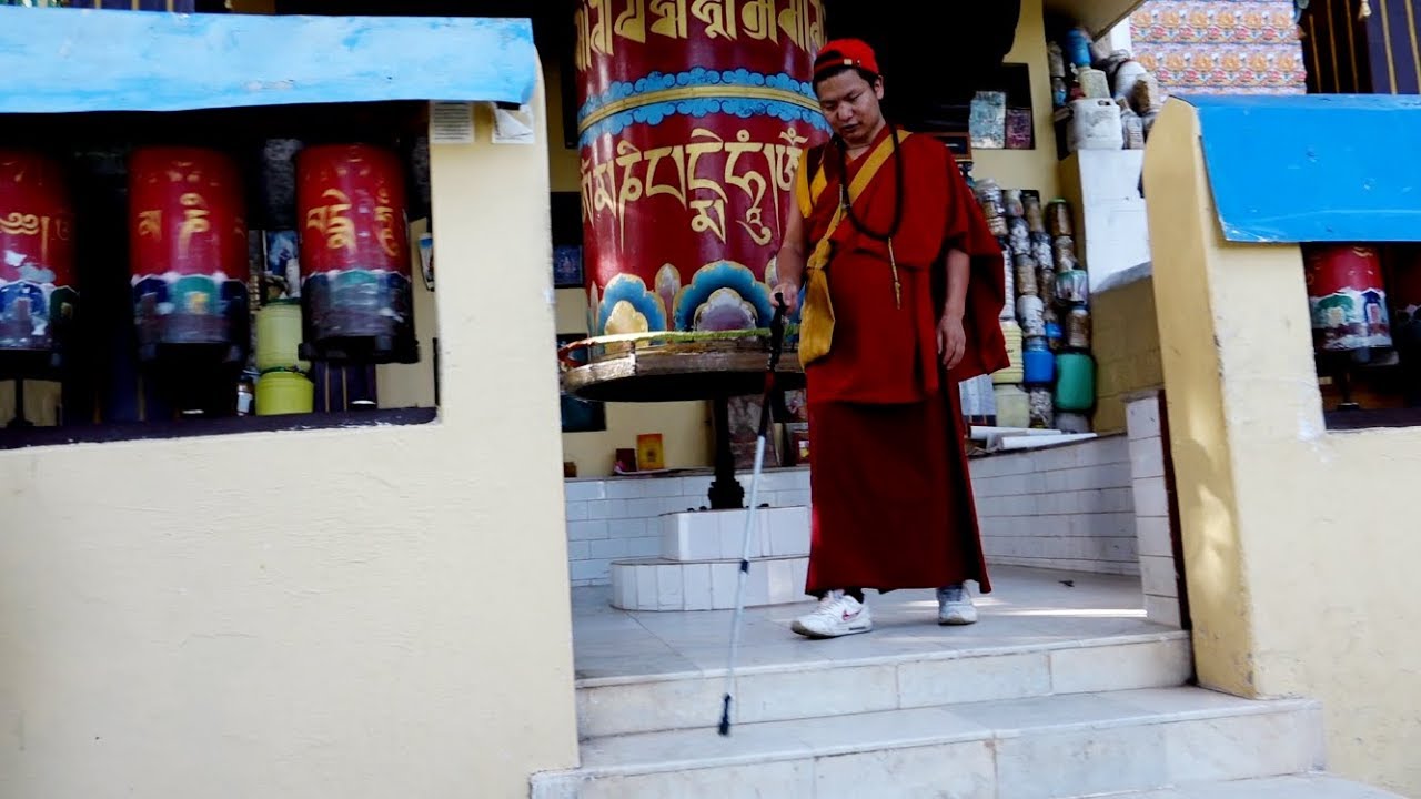 Life ordeal story of a blind monk