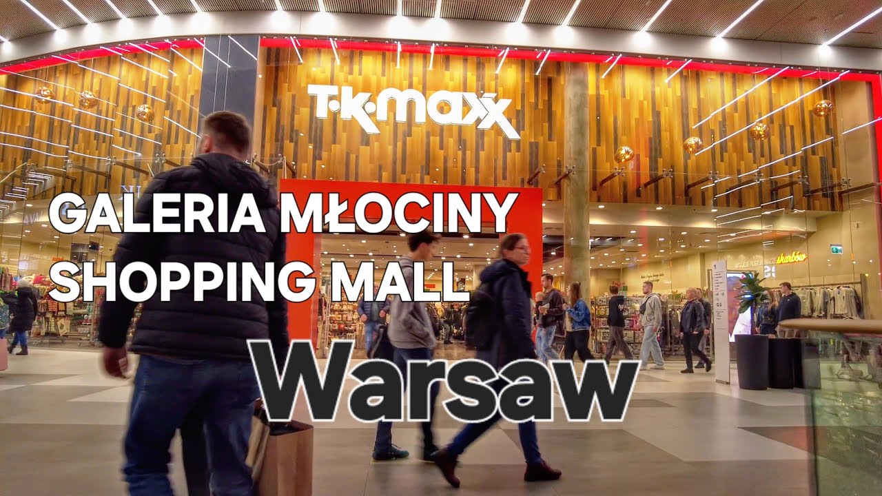 Life in Warsaw Poland walking tour : GALERIA MŁOCINY SHOPPING MALL  NOVEMBER 9 , 2024