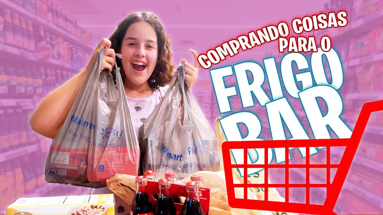 COMPREI MUITAS COISAS PRO MEU FRIGOBAR NOVO!