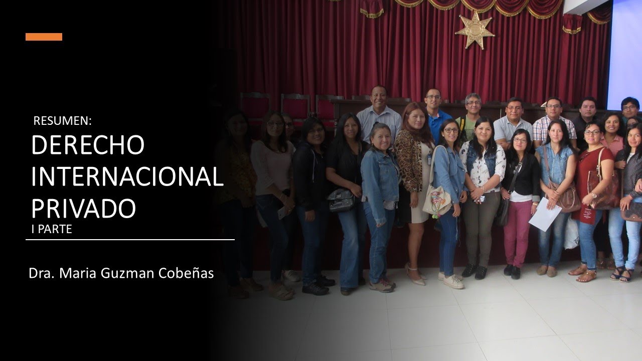 1 ERA PARTE EL DERECHO INTERNACIONAL PRIVADO