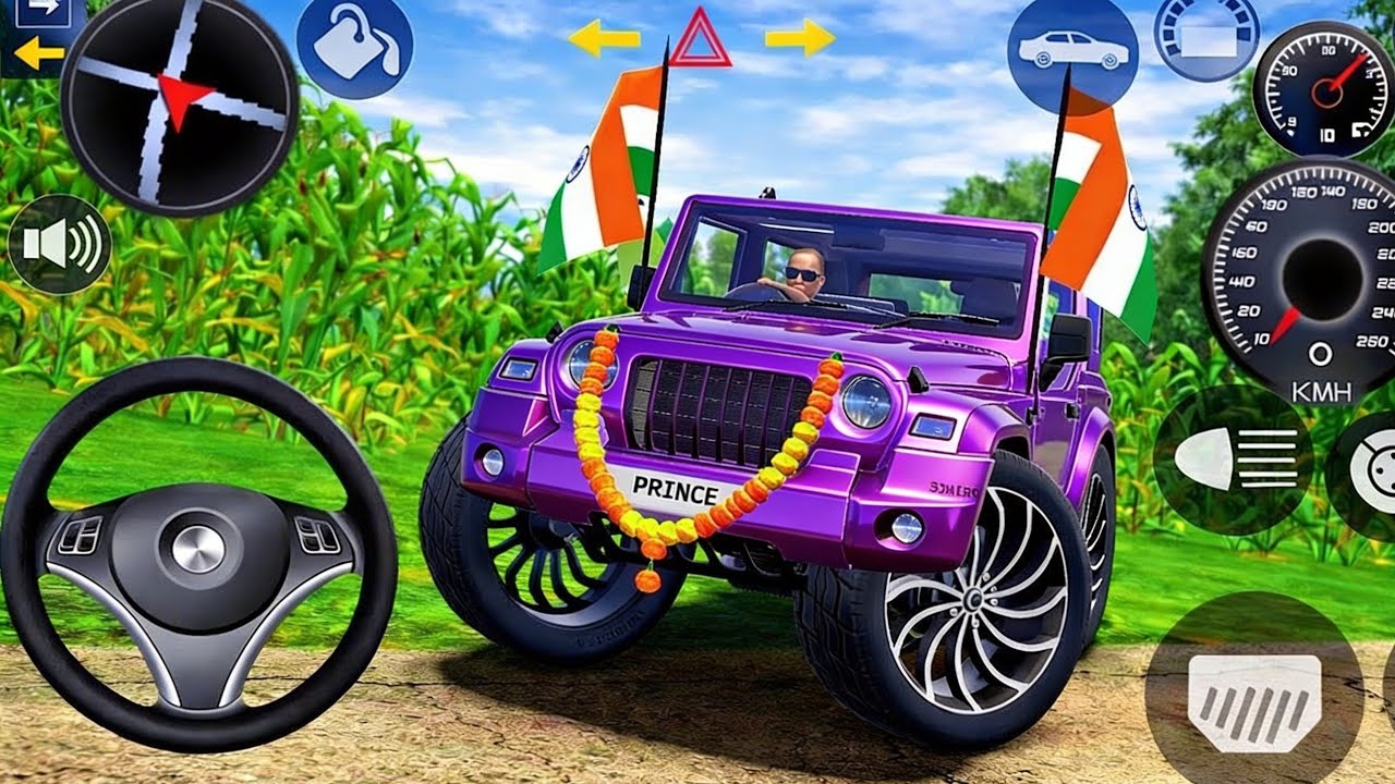 Modified Mahindra Thar😈Games:Indian Purple Thar (Gadi Wala Games) Car Game Android Game - #2026