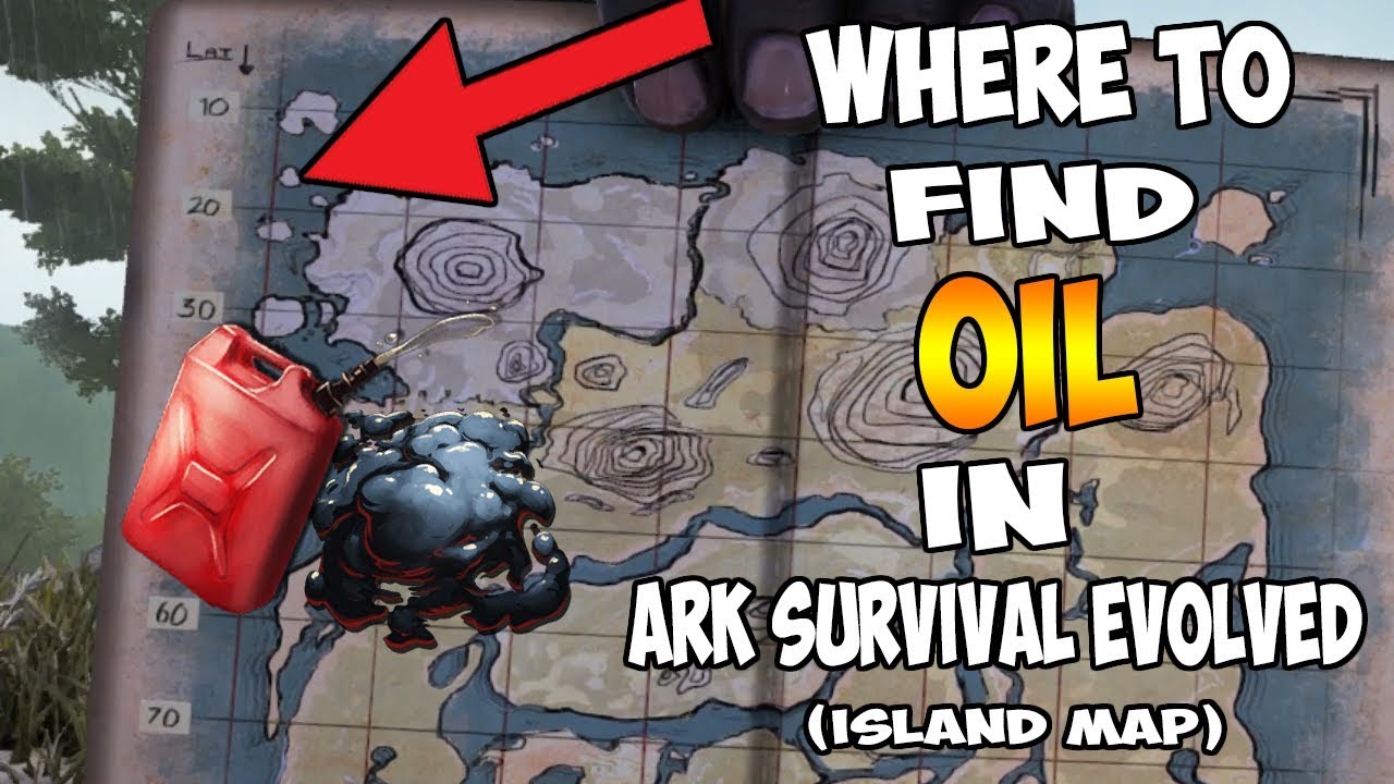BEST Place To Find OIL In Ark Survival Evolved (Island Map)