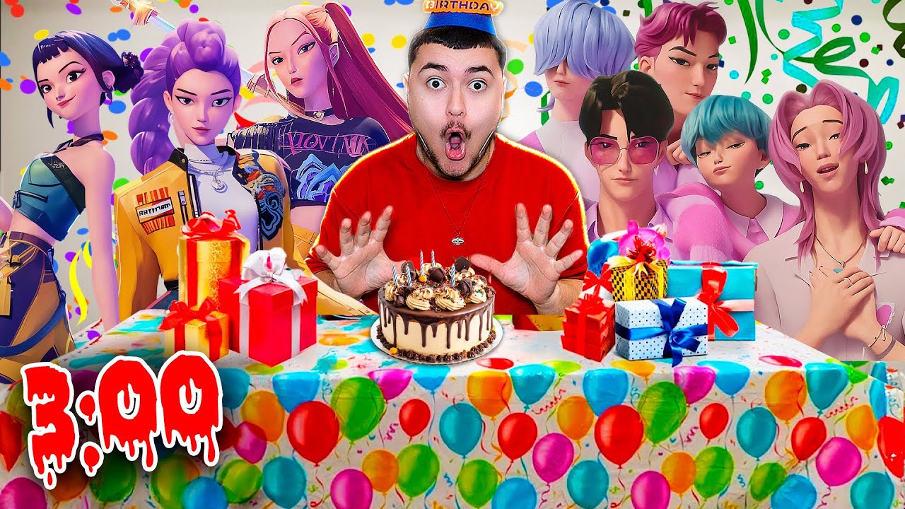 J'AI ORGANIS&Eacute; UN ANNIVERSAIRE KPOP DEMON HUNTERS &Agrave; 3H00 DU MATIN ! Avec les Huntrix Rumi Mira Zoey !