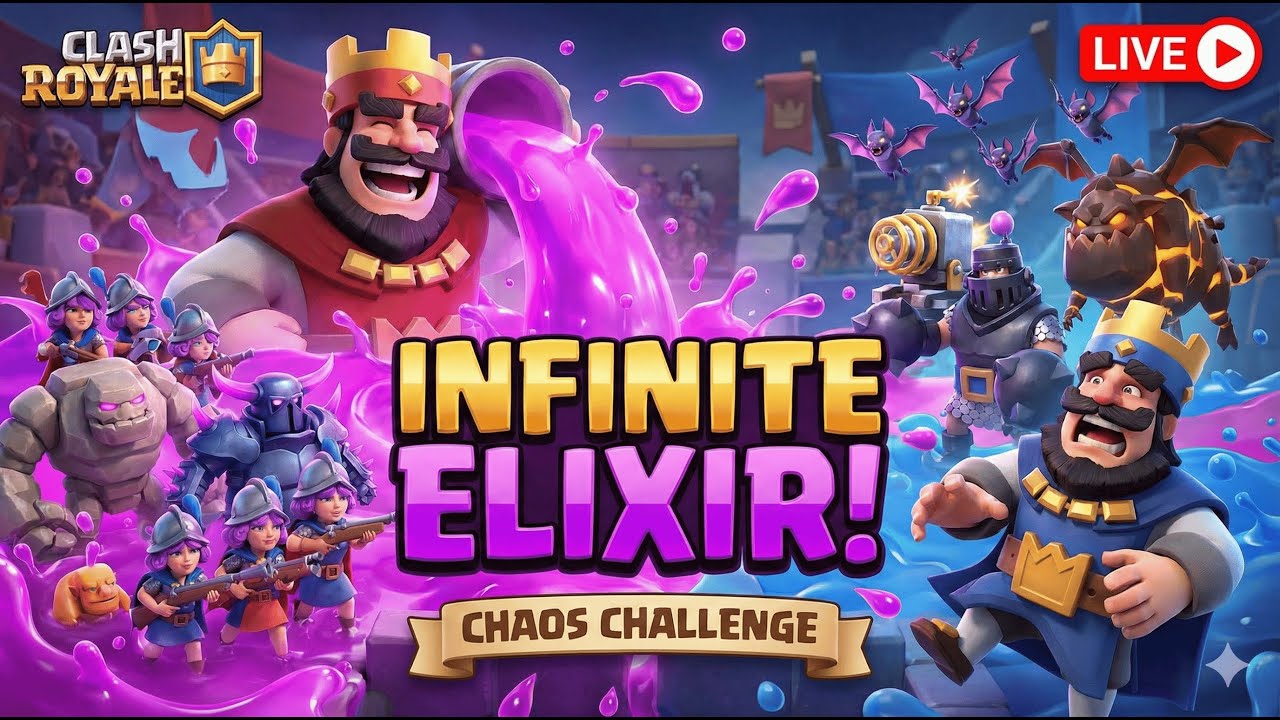 Infinite troops with Infinite Elixir in Clash Royale | Arena Ascendancy