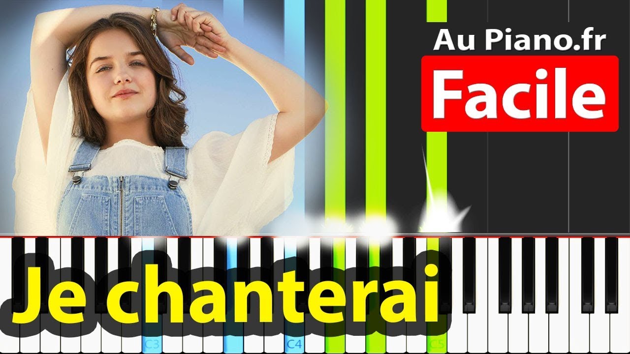 Erza Muqoli Je chanterai Piano Facile Karaoke