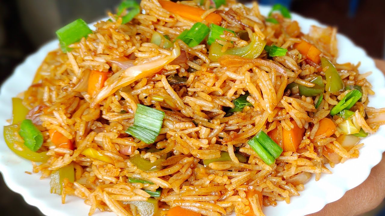 street style veg fried rice | perfect fried rice at home | amma food bites
