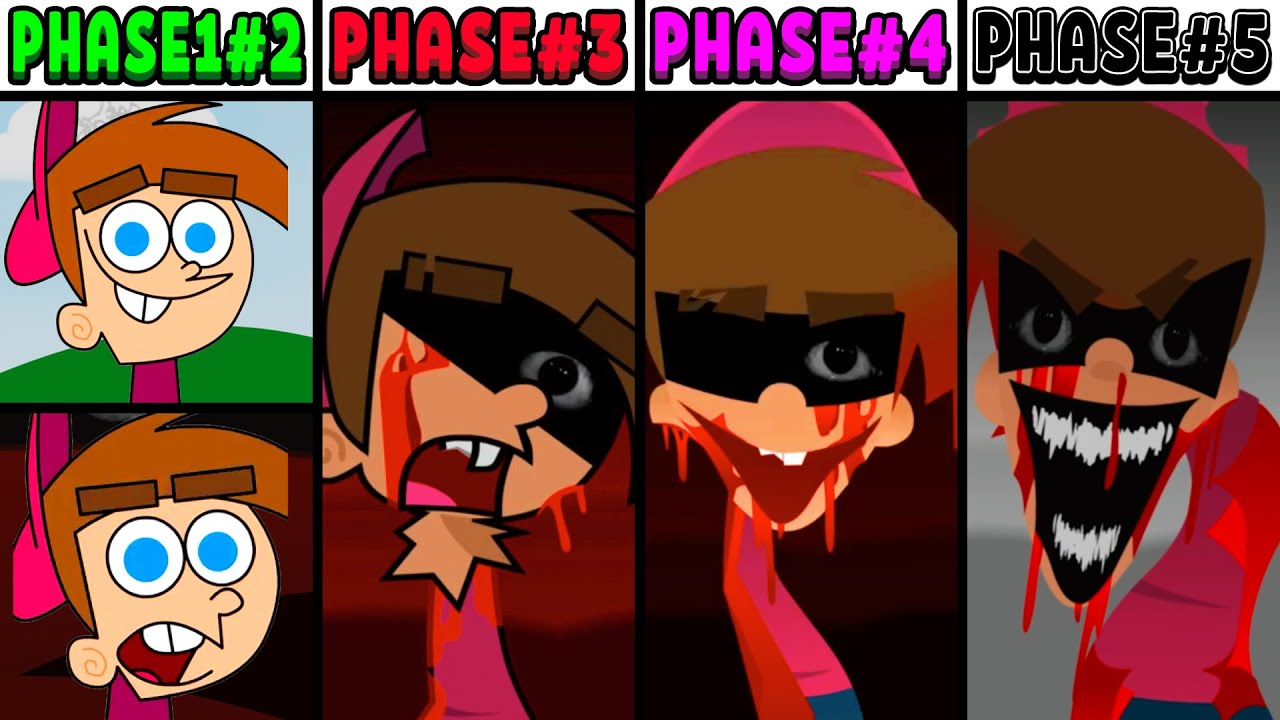 All Phases in New Incredibox Sprunki Oc of Timmy Turner: From Phase 1 to Phase 5