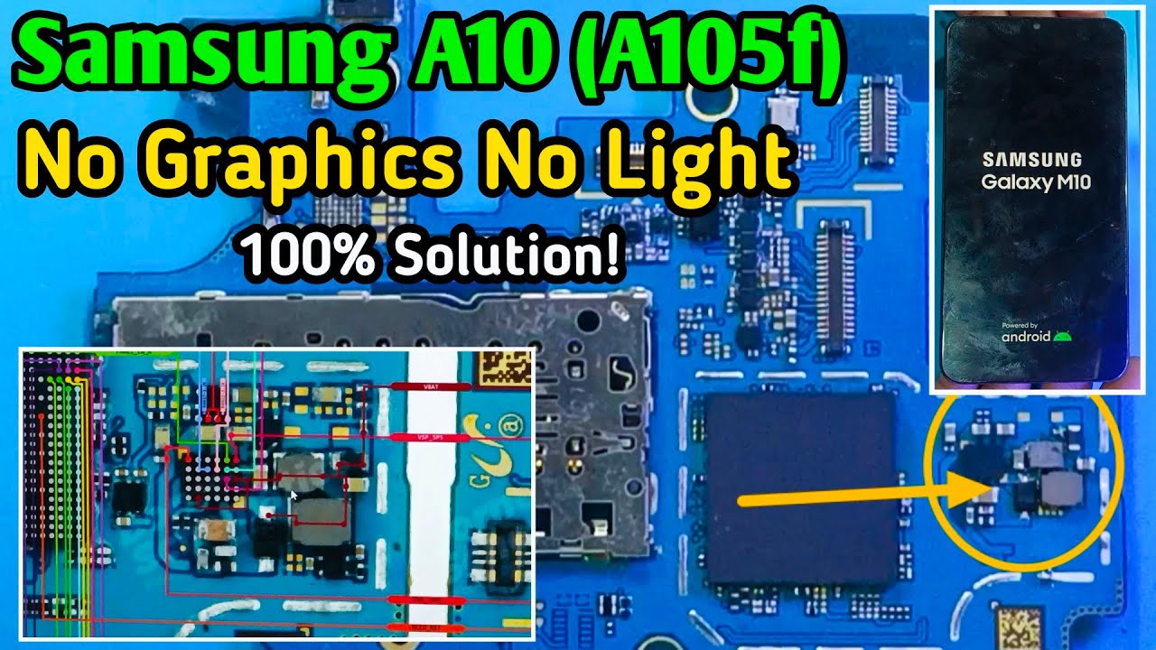 Samsung A10 Black Screen Problem Fix! Samsung A10 No Graphics No Light Solution